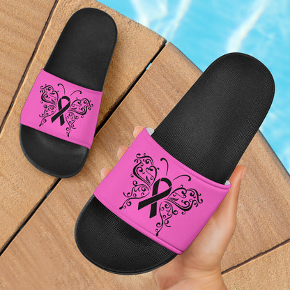 Cancer Awareness Ribbon Sandals