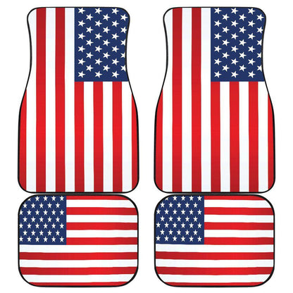 American Flag floor mats Front and Rear Car Floor Mats Set of 4