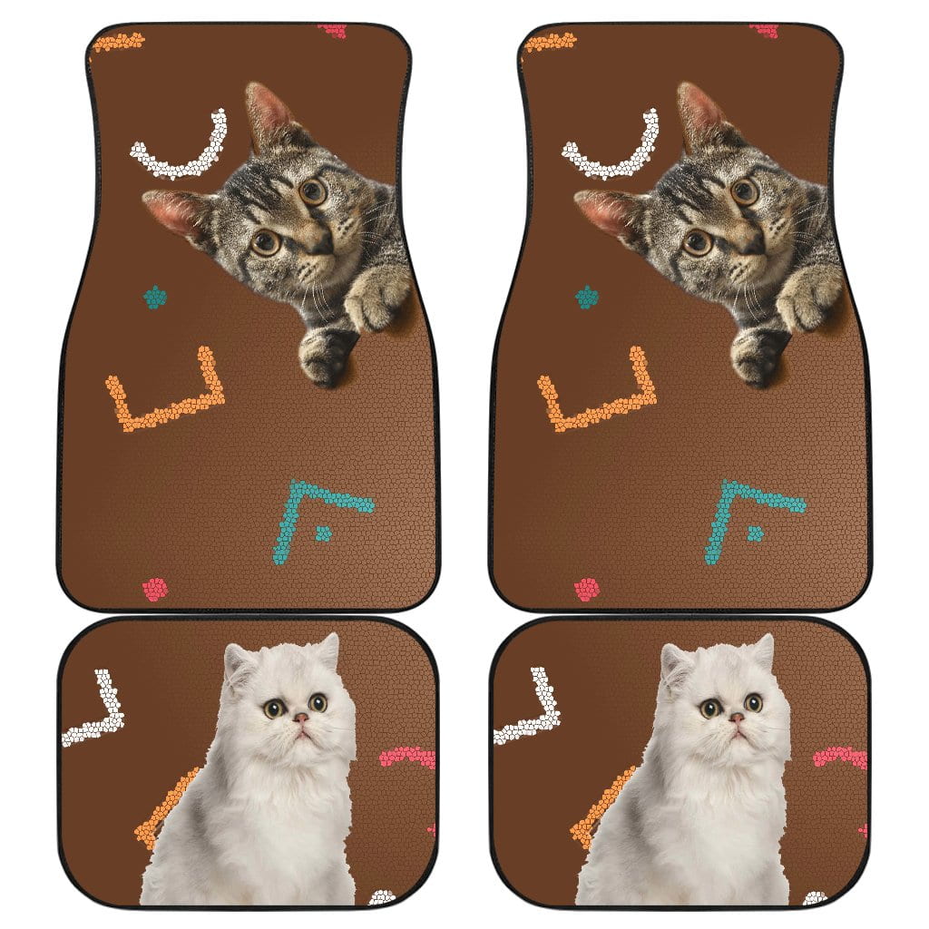 Cats eyes wide open Car Floor Mats