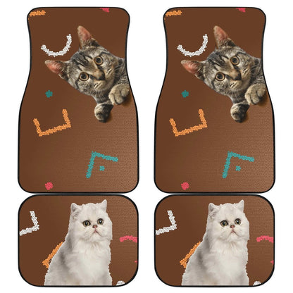 Cats eyes wide open Car Floor Mats