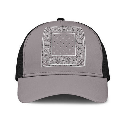 Classic Gray Bandana Mesh Back Cap