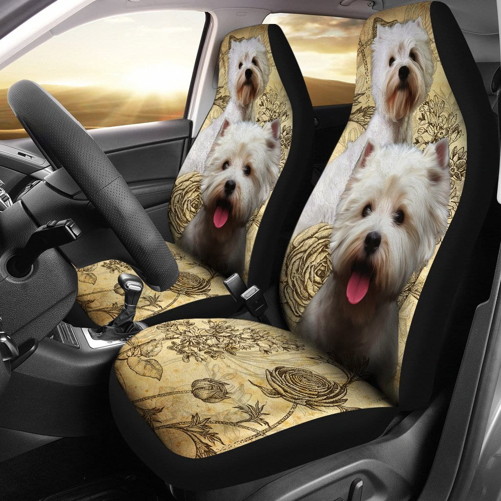 West Highland White Terrier Car Seat Covers (Set of 2)