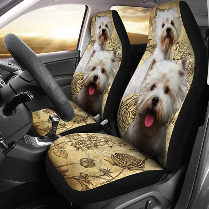 West Highland White Terrier Car Seat Covers (Set of 2)
