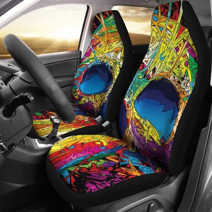 Sugar Skull Design Seat Covers