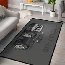 F-150 4x4 Pickup Truck Area Rug Grey Background and Grey Lettering