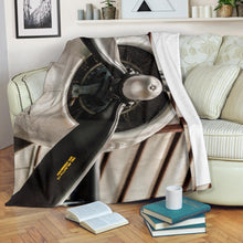 Airplane Propeller Version B Premium Blanket