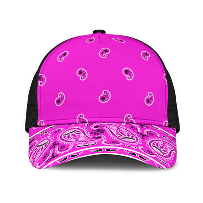 Abruptly Pink Bandana All Over Mesh Back Cap