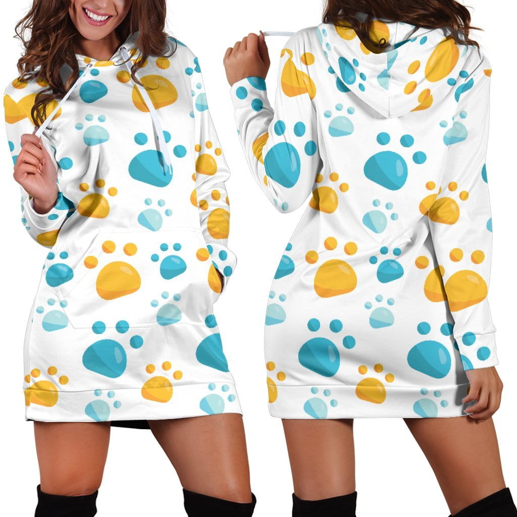 Pawz in Blue Hoodie Dress