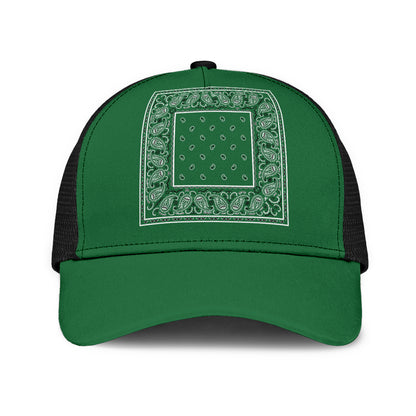 Classic Green Bandana Mesh Back Cap