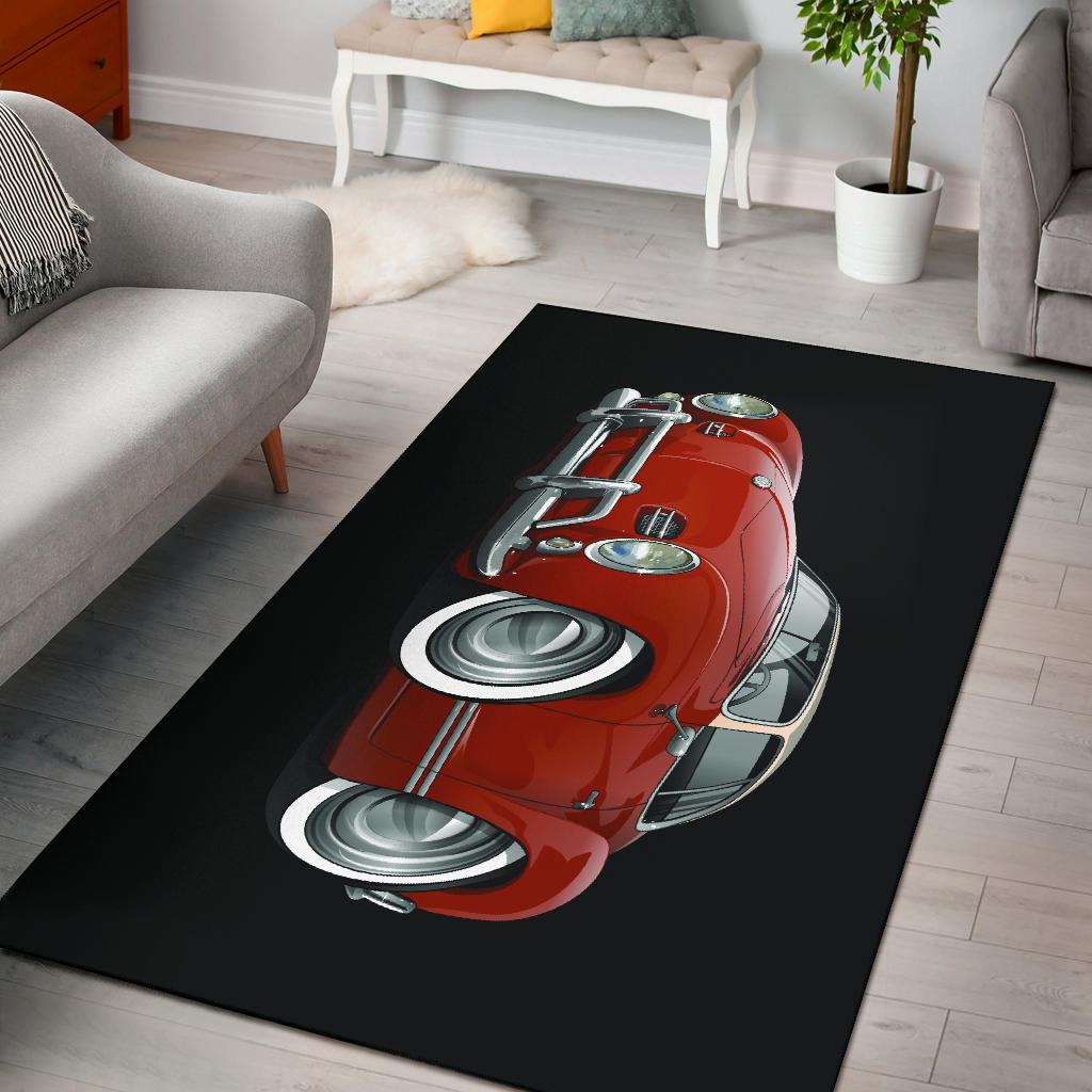 Volkswagen Car Art Area Rug