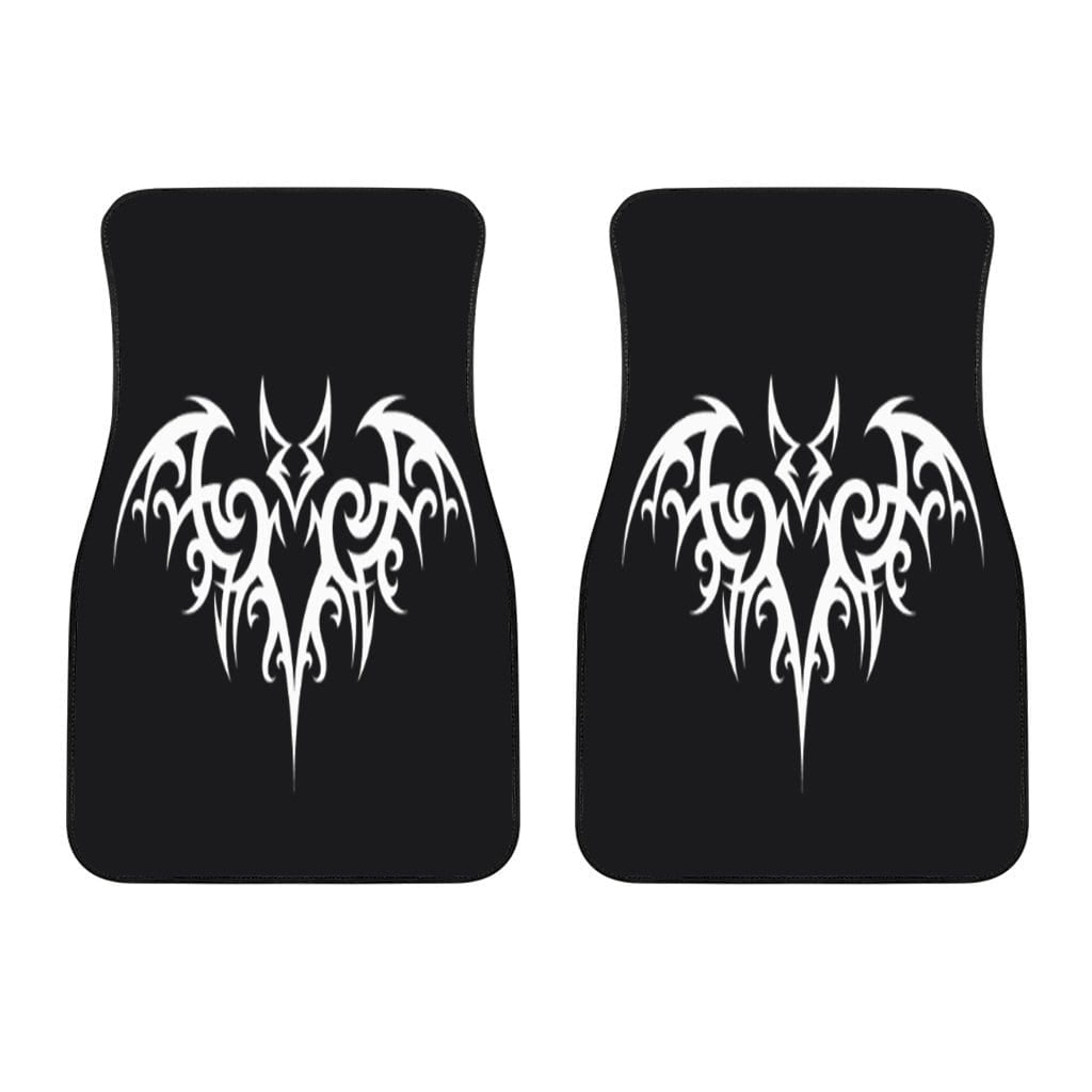 Tribal Bat Car Floor Mats front set of 2