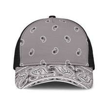 Classic Gray Bandana All Over Mesh Back Cap