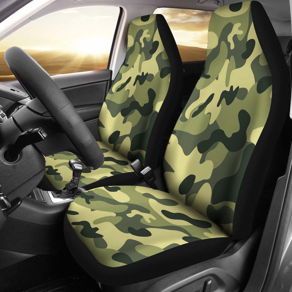 Green Camo Design Seat Covers