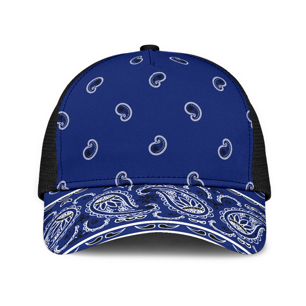 Royal Blue Bandana All Over Mesh Back Cap
