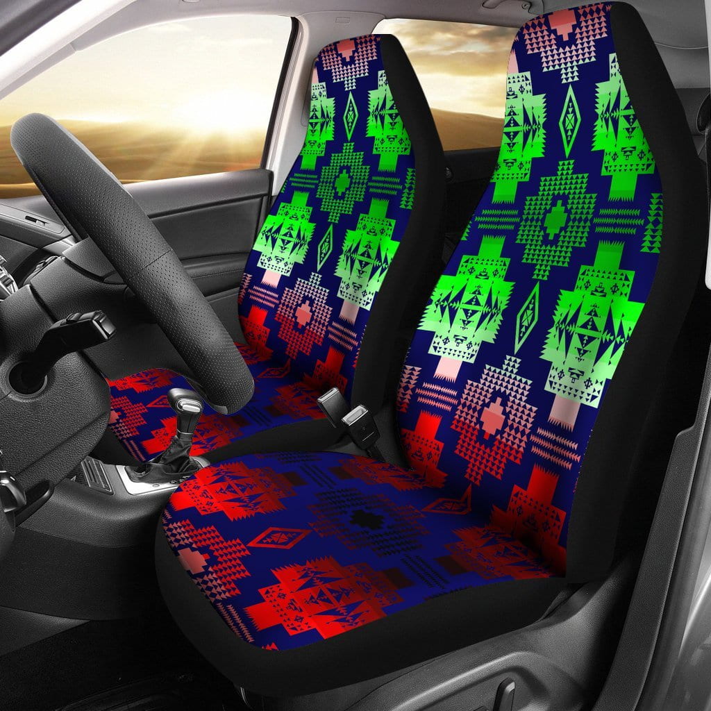 Dark Blue Shades  Set of Car Seat Covers