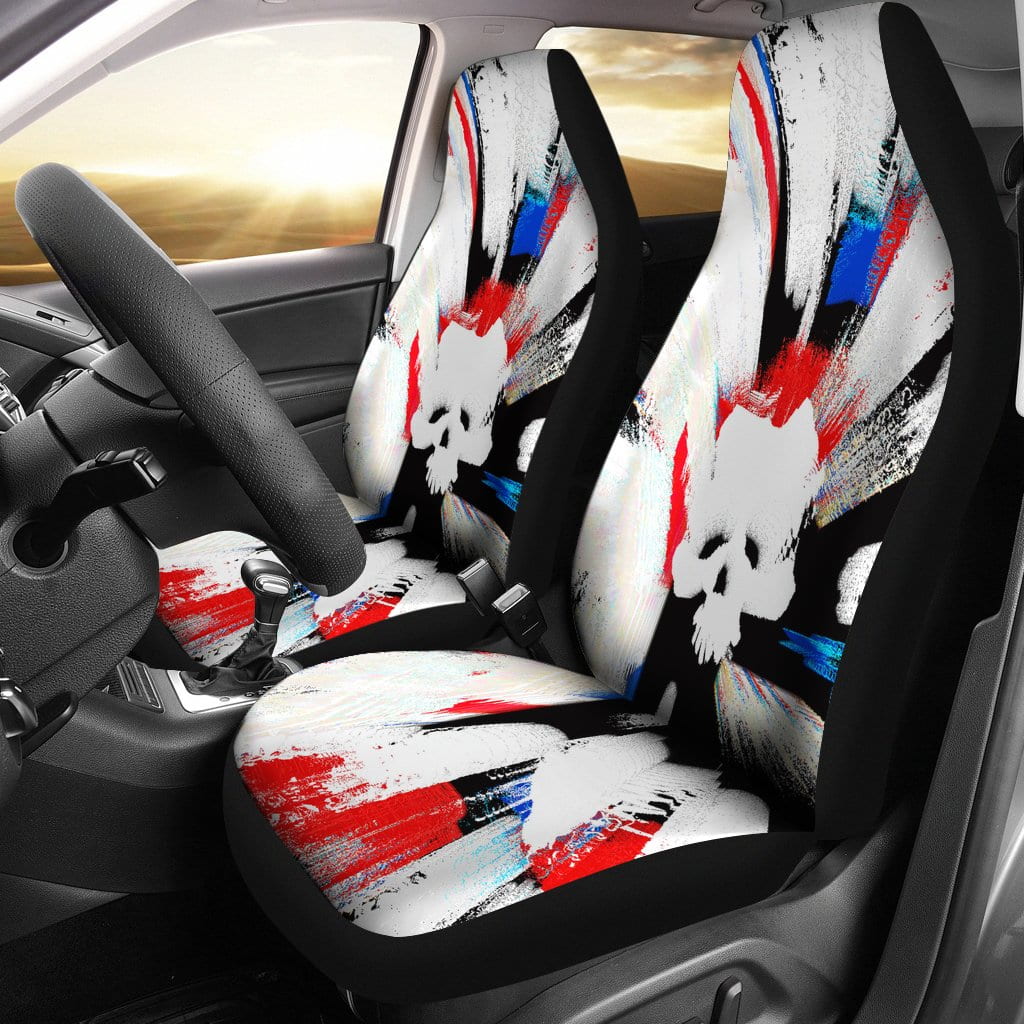 Skull burst Car Seat Covers