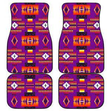 Seven Tribes Purple Set of 4 Car  Floor Mats