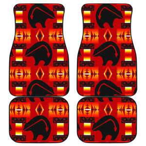 Red Thunderbear Set of 4 Car Floor Mats