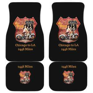 Car Floor Mats - Route 66 - Set of 4