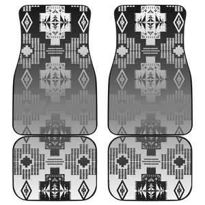 Black and White Treaty Set of 4 Car Floor Mats