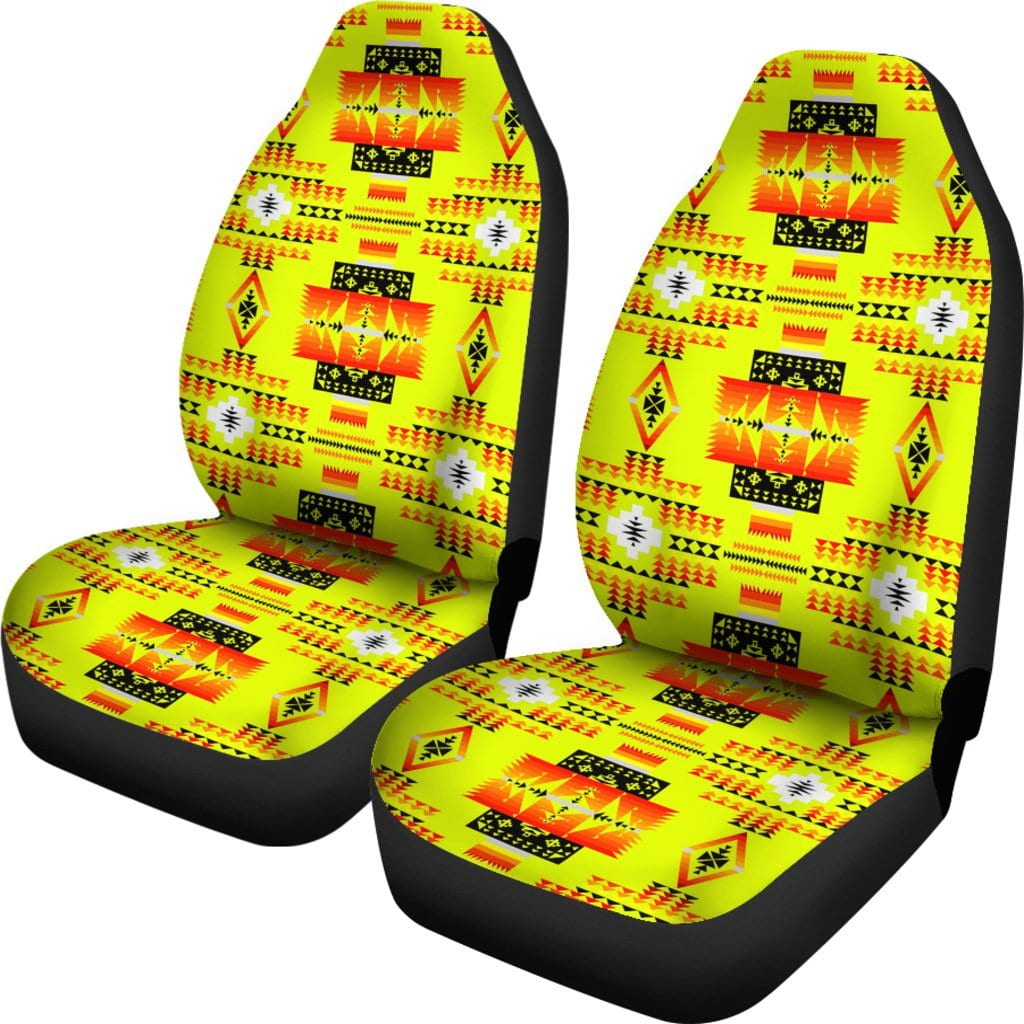 Seven Tribes Yellow Car Seat Covers
