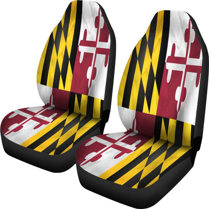 Maryland State Flag Car Seat Covers