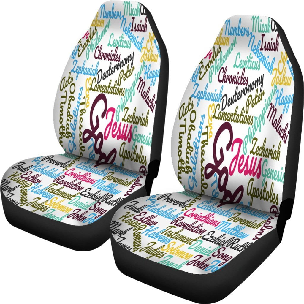 Custom-Made Holy Bible Books Car Seat Covers