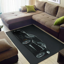 2019 Z06 Black Corvette Area Rug