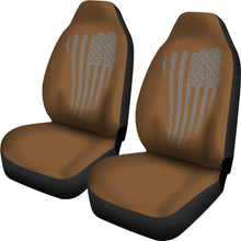 Tan American Flag Car Seat Covers