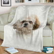 Premium Blanket Shih Tzu Face Hair Blanket