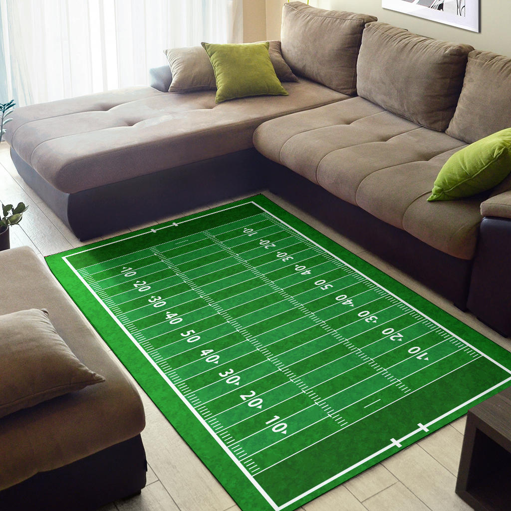 Football Field Area Rug