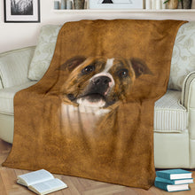 Premium Blanket Staffordshire Bull Terrier Face Hair Blanket
