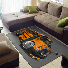 2017 International School Bus Car Art Area Rug