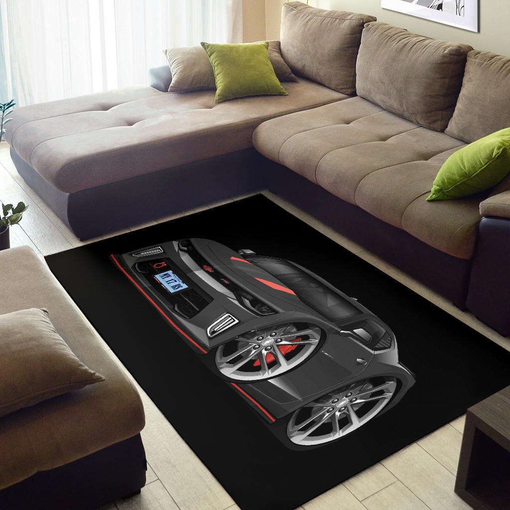 2017 Camaro RS 50th Anniversary Edition Car Art Area Rug