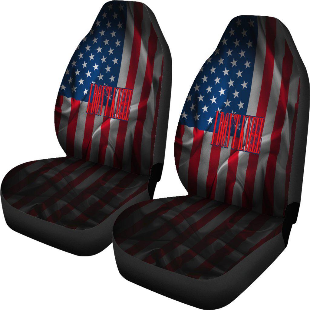 I Don't Kneel American Flag Seat Covers