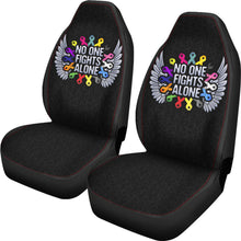Cancer No One Fights Alone Car Seat Covers