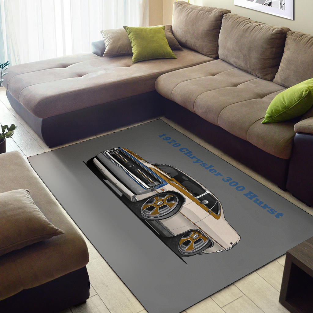 1970 Chrysler 300 Hurst Car Art Area Rug