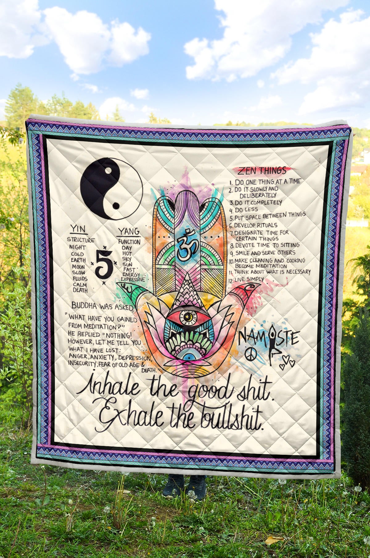 Yoga Exhale Quilt