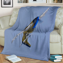 P51 Mustang Fighter Airplane Premium Blanket