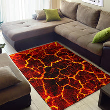 Crackling Flames Fire Area Rug