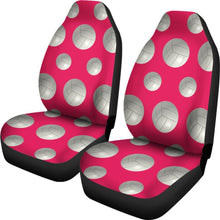 Pink Volleyball Design Seat Covers