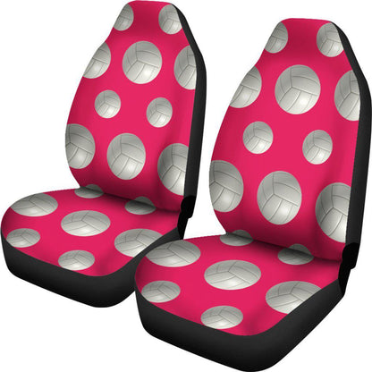 Pink Volleyball Design Seat Covers