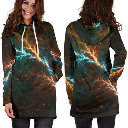 Colored Women's Hoodie Dress
