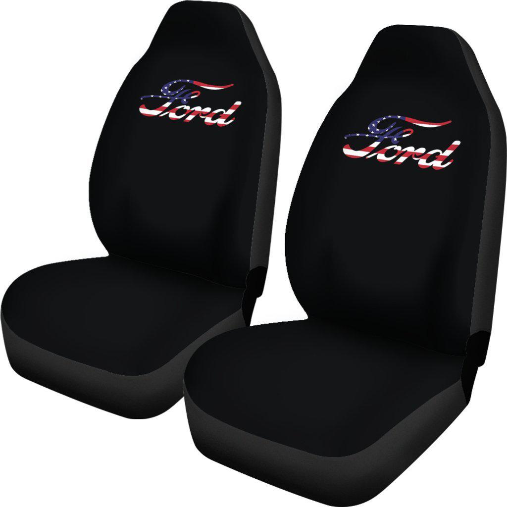 Red White Blue Design Seat Covers