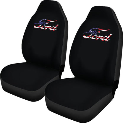 Red White Blue Design Seat Covers