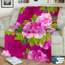Pink Peony Lovers Premium Blanket