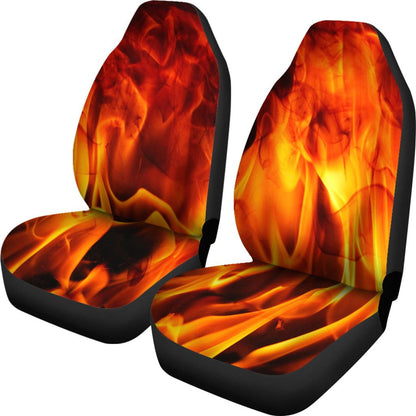 Orange Flames Design 2 Custom Seat Covers