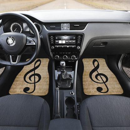 Treble Base Clef Music Floor Mats
