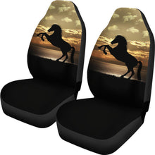 Stallion Horse Silhouette Ocean Sunset Seat Covers