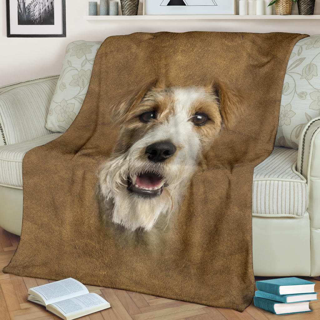 Premium Blanket Fox Terrier Face Hair